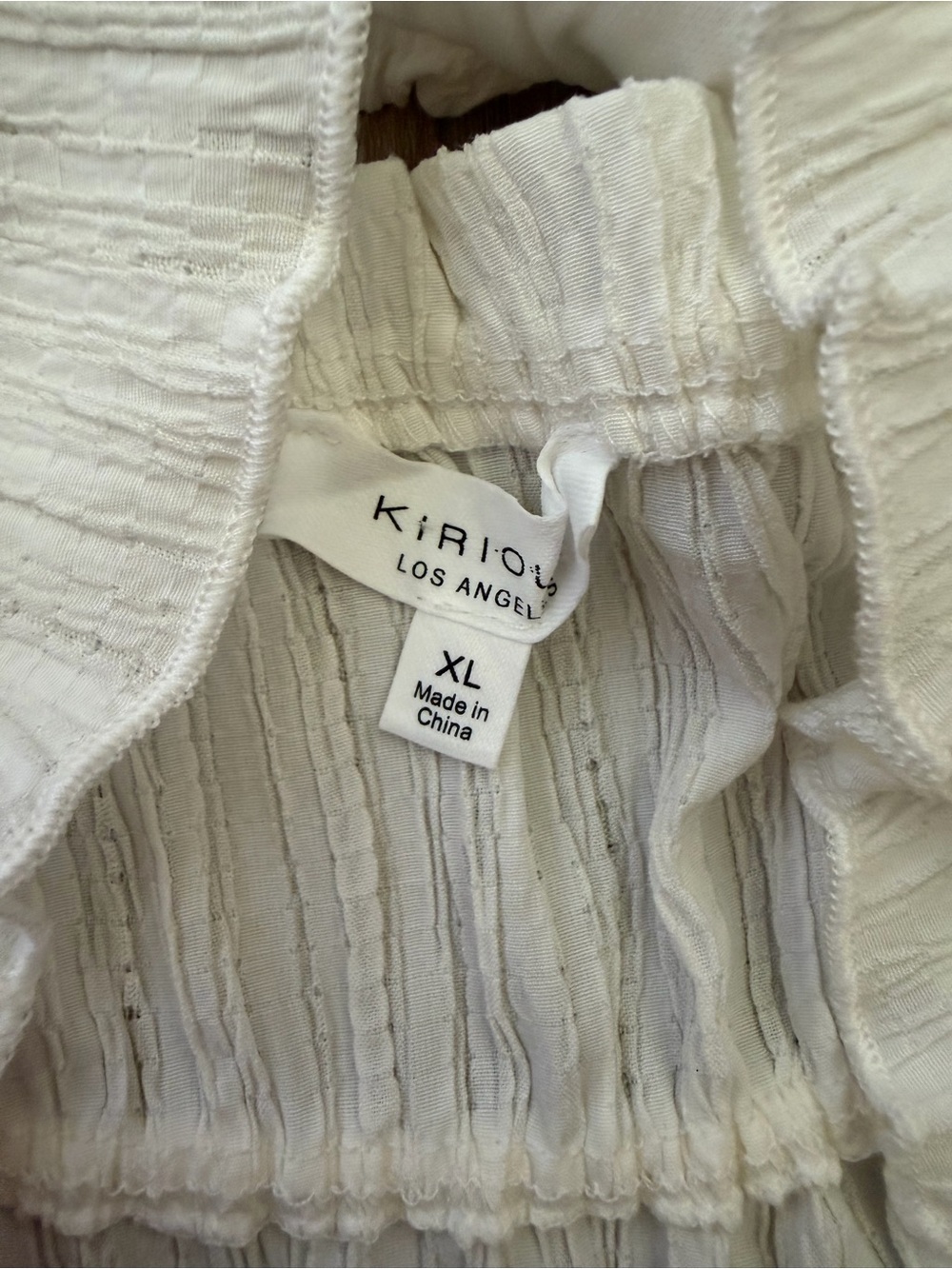 KIRIOUS Los Angeles Romantic White Tiered Cottagecore Cropped Tank Top EUC - Picture 4 of 5